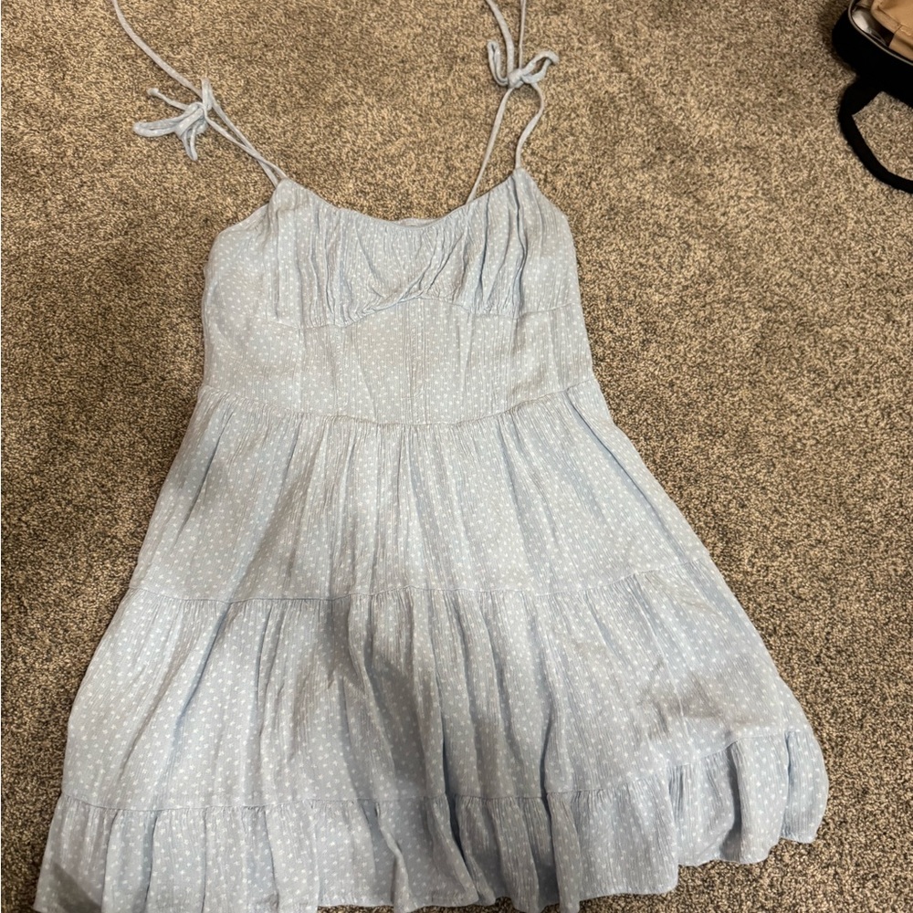 La Hearts Sky Blue Textured Top